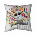 Fondo 26 x 26 in. Woman Street Art Pop-Double Sided Print Indoor Pillow FO2793778